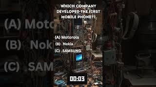 Tech Trivia/Can You Guess the Masterminds Behind the 1st Cell Phone? #youtube