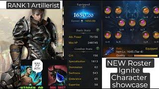 Lost Ark RANK 1 Player artillerist new roster ignite server character showcase with NEW META BUILD