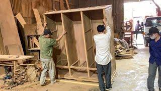 The Woodworker's Extremely Skilled Craftsmanship - Building A Three-Room Wardrobe Is Extremely Cool