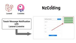 Toastr Message Notification with Laravel Livewire