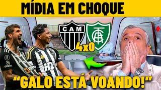 MÍDIA EM CHOQUE COM A ATROPELO DO GALO ! ATLETICO MG 4X0 AMERICA MG ! NOTICIAS DO GALO HOJE