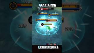 TERIZLA HEALING TUTORIAL AND BUILD #mlbb #shorts #terizla