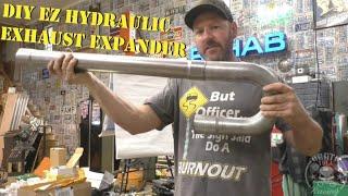 Exhaust Pipe Expander that Actually WORKS!!!  Hydraulic Conversion DTR SHOP HACK Fabricated Exhaust