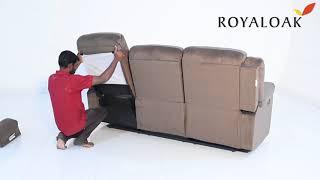 Royaloak Lara Three Seater Recliner in Fabric Installation Video