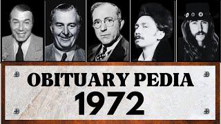 Famous Celebrities and People We Lost in 1972 - Obituary in 1972 - EP13