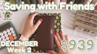  Sunday Saving With Friends + Bills Binder $939 | December Week 2 | Single Income