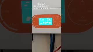 "Sorotec" all in one inverter startup by battery #solarinverter #soropower #sorotec #3kwsolarsystem