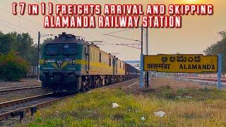 7 In 1 Freight Trains Arriving & Skipping ALAMANDA RAILWAY STATION