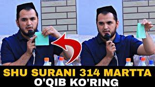 Shu surani 314 martta o'qib barcha tashvishdan qutuling | Sardor domla