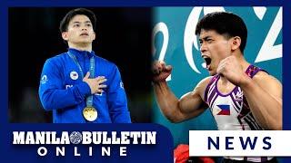 Carlos Yulo bags PH' first gold in Paris Olympics after ruling floor exercise