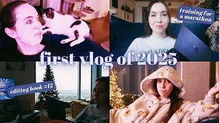 first vlog of 2025! // editing my 12th book, marathon prep, days in my life as an author