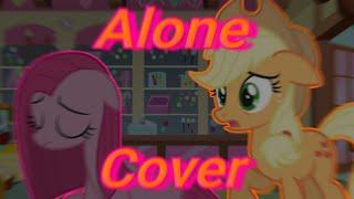 FNF|Alone but Pinkamena and Applejack sing it|Cover