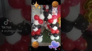 Arc balloon set up / Basketball theme