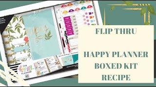 FLIP THRU Happy Planner RECIPE boxed kit