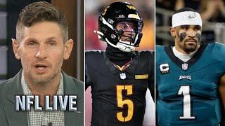 NFL LIVE | Dan Orlovsky breakdown Jayden Daniels is PROBLEM for Eagles in facing Commanders Week 16