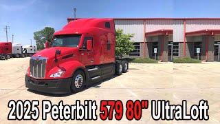 2025 Peterbilt 579 80＂ UltraLoft * First Look And walkaround  - semi truck