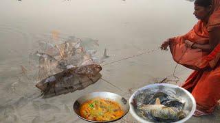 Unique fish catching in river ! village hand fish catching by women ! how to catch fish in river