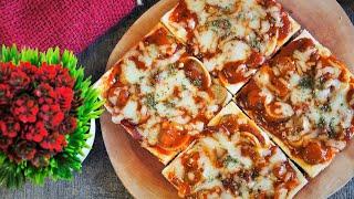 PIZZA ROTI TAWAR PRAKTIS RASA ISTIMEWA // GREAT TASTE BREAD PIZZA HOMEMADE