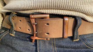 Pigeon Tree Crafting Natural Chromexcel Belt Review!!!