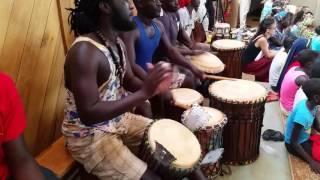 Djembefola Mor Dieng, dancers from ecole des sables, senegal