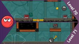 Red Ball 4 - Into the Caves - Level 70 and 71 with Black Ball