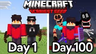 I Survived 100 Days on Minecraft's SCARIEST Seed..