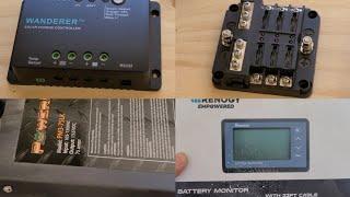 Solar/shore power setup with battery monitor for travel trailer. Links in description. #solar