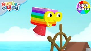 Sail the Seven Seas | S7 E9 | Learn Times Tables | @Numberblocks