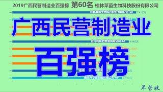 2019中国广西民营制造业百强榜！