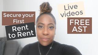 How to get your first rent to rent - Live videos from Rightmove/Spare room - HMO Contracts Tenants