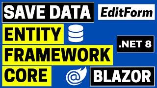 Save data using Entity Framework Core in Blazor