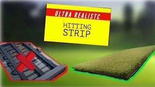 How to Make an ULTRA REALISTIC Golf Hitting Mat in UNDER 2 MINUTES