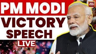 PM Modi Speech Live: PM Modi Victory Speech Live From BJP Headquarters | PM Modi Full Speech