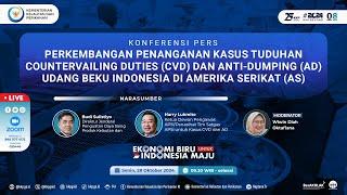 [ Konferensi Pers ] - Perkembangan Penanganan Kasus Tuduhan CVD dan AD Udang Beku Indonesia