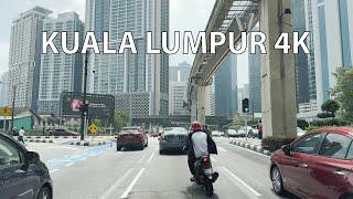 Driving Kuala Lumpur 4K - New York City of Malaysia