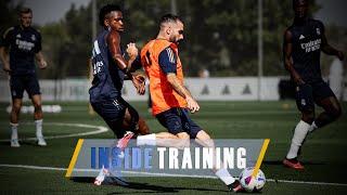 Intense fitness and ball work at Real Madrid City!