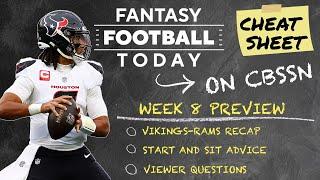 Week 8 Starts and Sits, Vikings/Rams Recap, Viewer Questions | 2024 Fantasy Football Advice