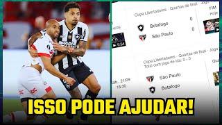 BOM PRO PALMEIRAS! BOTAFOGO AMASSA O SÃO PAULO, MAS FICA APENAS NO EMPATE NA LIBERTADORES