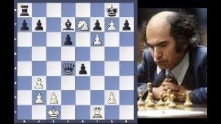 Mikhail Tal checkmates with 1 Knight and pawn