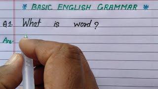 what is word I word kya hota hain l Shabd kise kahate hain l difinition of word in English