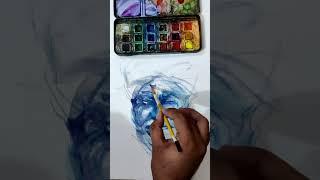 how to draw portrait in water colour pencil , tutorial  watercolor , #pencilwala #rapidsketching