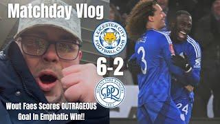 Wout Faes Scores OUTRAGEOUS Goal In Emphatic Win!!|Leicester City 6-2 QPR|Matchday Vlog|