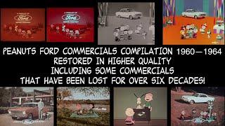 Peanuts (Charlie Brown) Ford Commercials Compilation 1960-1964 Restored Higher Quality (Lost Media)