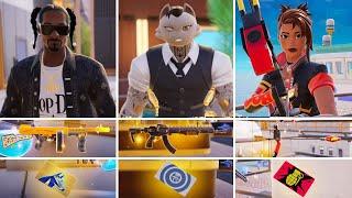 Todos os CHEFES MITICOS e ARMAS MÍTICAS do Fortnite TEMPORADA REMIX 