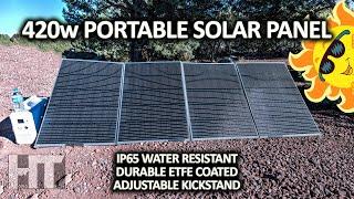 BLUETTI PV420 420w Water Resistant Portable Solar Panel Review