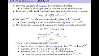 Functional programming, chapter 9. Traversable functors