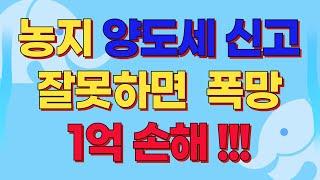 농지 양도세는  반드시 이렇게 신고하라!   홈텍스가 어려운 분들  직접  서류 작성하는 방법을 아주 상세히 알려드립니다.  오직 이방법뿐 없습니다.