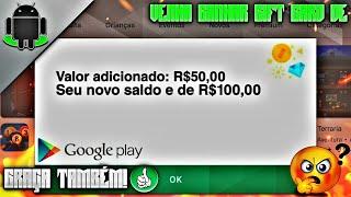 ATUALIZADO!!! COMO GANHAR GIFT CARD na PRÓPRIA GOOGLE PLAY STORE de GR4ÇA!!!