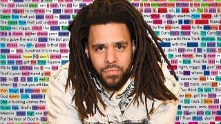 J. Cole - LA Leakers Freestyle | Rhymes Highlighted