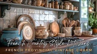 How To Decorate French Country Style Kitchens With French Provincial Vintage Charm